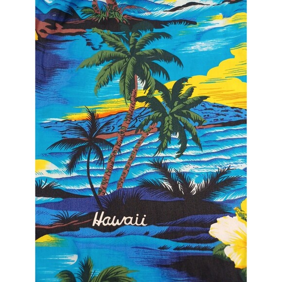 Vintage Muumuu Hawaiian Dress ALII FASHIONS Sz L Aloha Hawaii Vacation - Picture 4 of 11